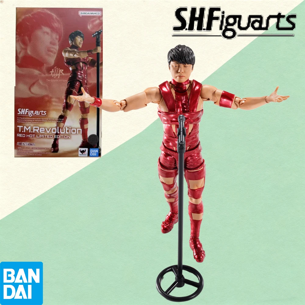 100% Authentic In Stock Bandai S.H.Figuarts T.M.Revolution RED HOT LIMITED EDITION Action Figure Collection Model Toy