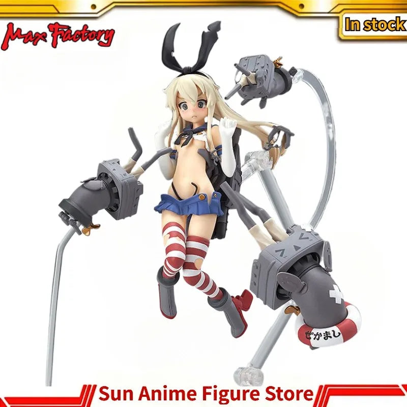 In Stock Original Max Factory FigFIX #001 Kantai Collection KanColle Shimakaze 13cm PVC Anime Figure Toy Gift Ornament