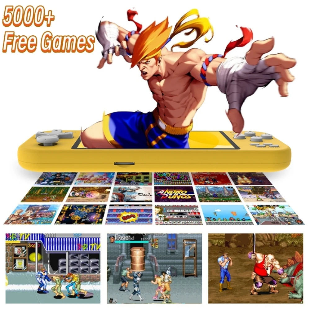 X20 mini 4,3 inch IPS bildschirm Handheld Tragbare Spielkonsole 32GB 8GB 5000 spiele für 8/16/32 bit Arcade Video spiele kind geschenk