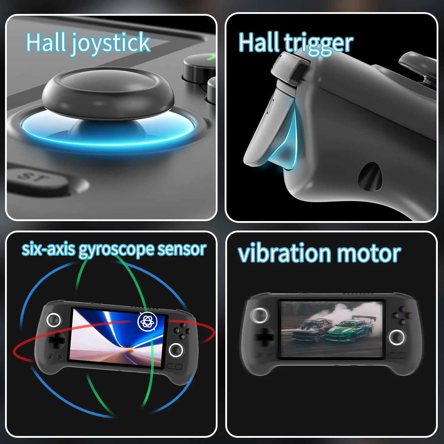 Retro Gaming Console RG556 Android 13 OS 5.48-inch AMOLED display 5500mAh battery WiFi, Bluetooth, wireless connectivity Retro v