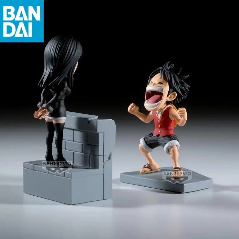 Original BANDAI Banpresto WCF Vol.17 ONE PIECE Nico Robin Luffy Enies Lobby PVC Actionfigur Spielzeug