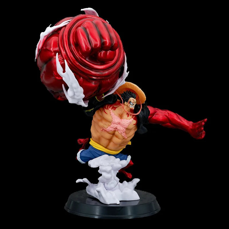 30cm One Piece Luffy Great Saruwang Gun 4th Gear Big Fist Luffy Anime Action Figure Model Pvc Statue Doll Collection Toys Gift