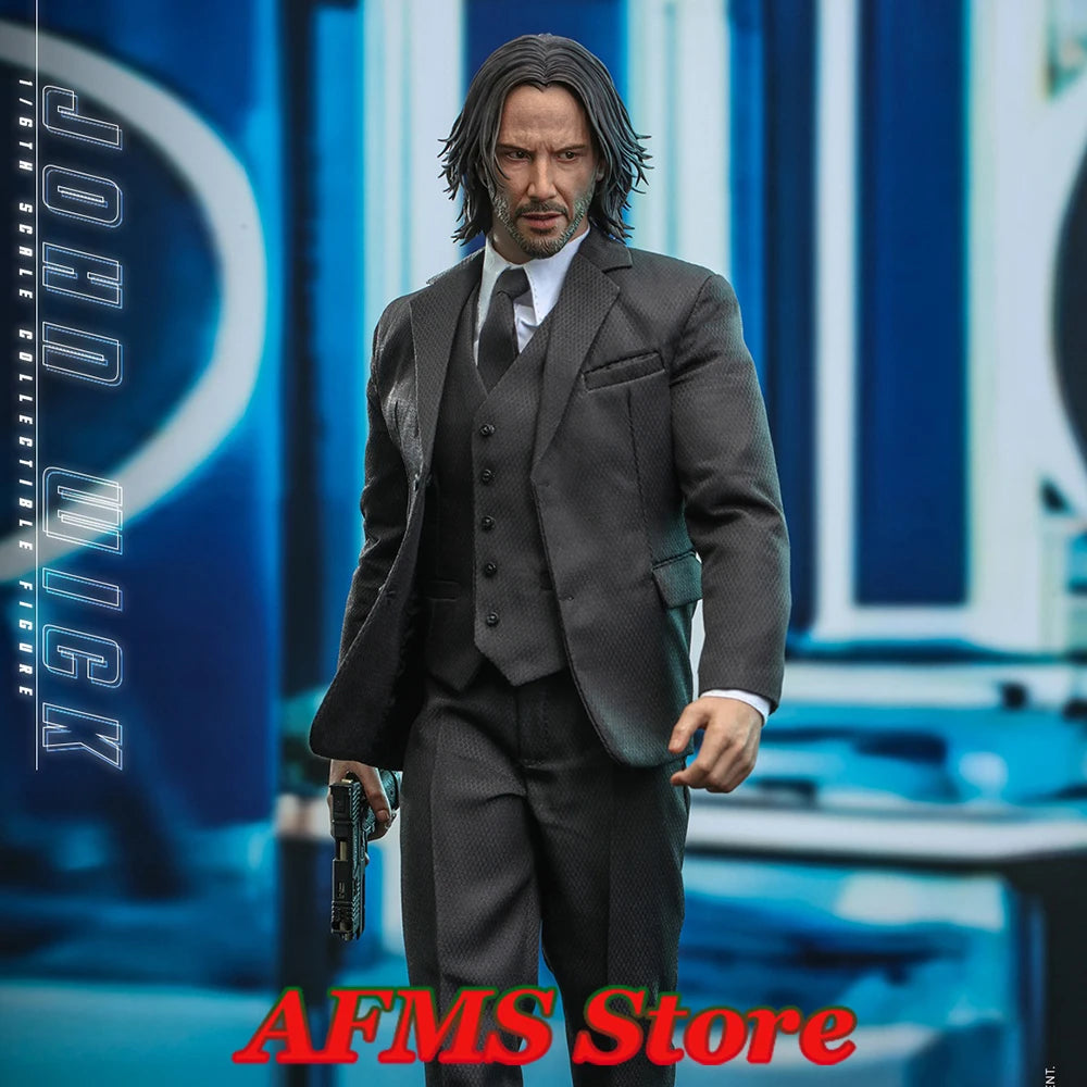 HT HOTTOYS MMS729 1/6 Scale Collectibles Figure Keanu Reeves John Wick 4 Dolls 12Inch Men Action Figure Soldier Model Toys