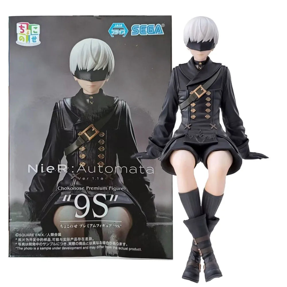 13CM Anime Game NieR Automata Ver1 1a oRHa No 9 Type S Figure Noodle Stopper Figure Model Toys Gifts  Decoration Ornaments PVC