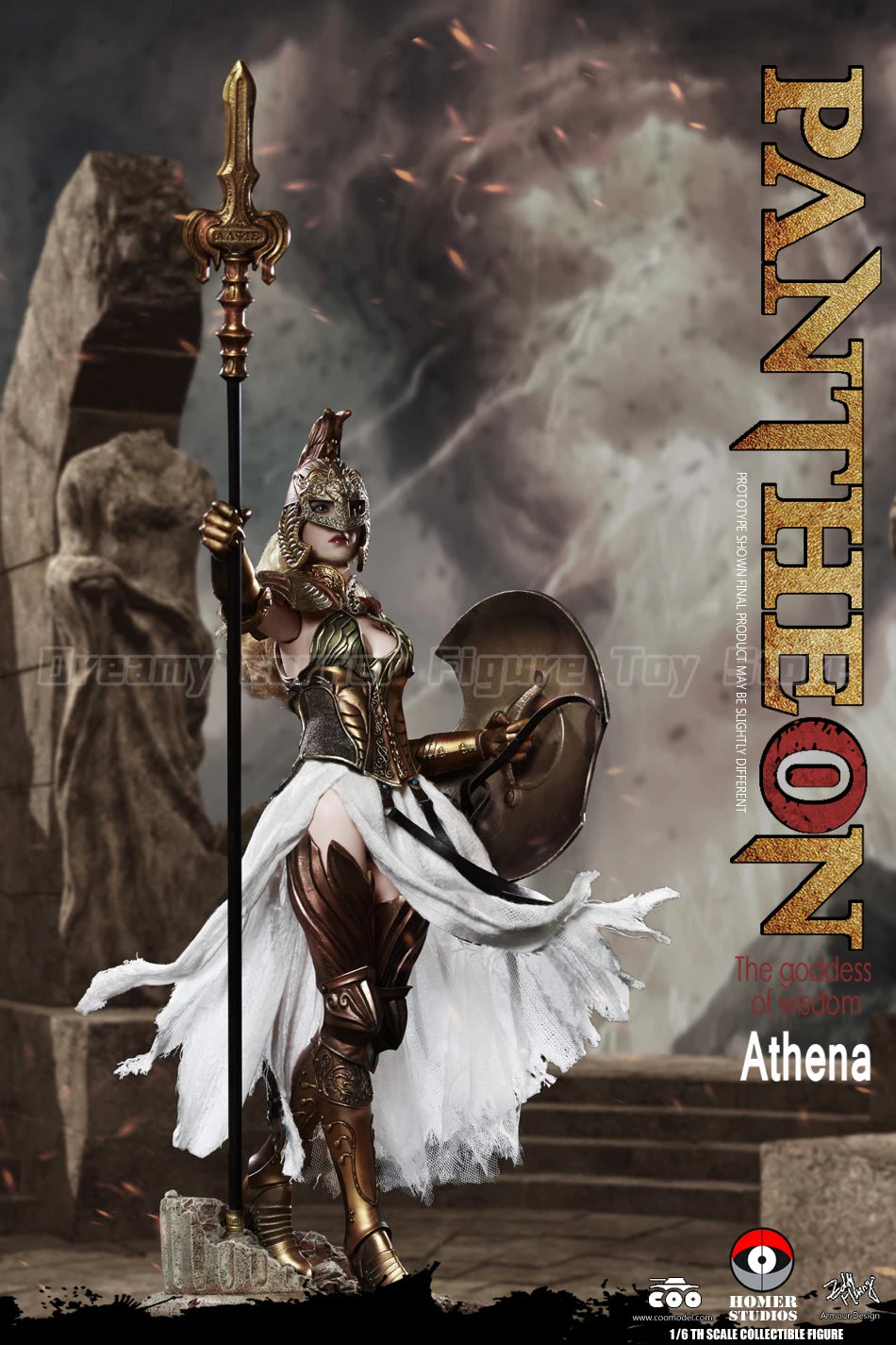 【In Stock】Original COOMODEL HOMER HS001 PANTHEON ATHENA 1/6 Action Figure Model Collection