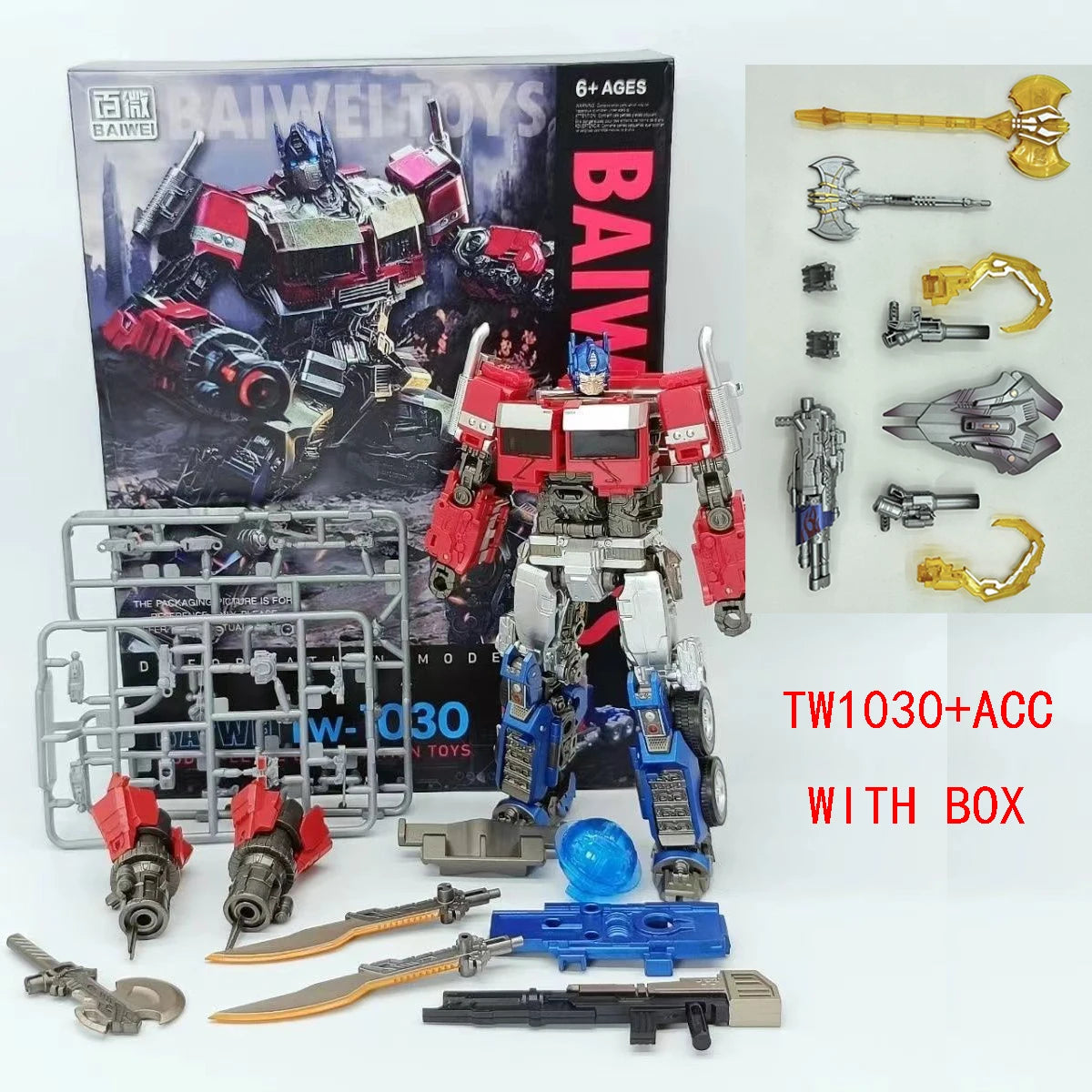 Transformation Robot BAIWEI TW1030 Optimus Commander SS102 Action Figure Anime Model Toys