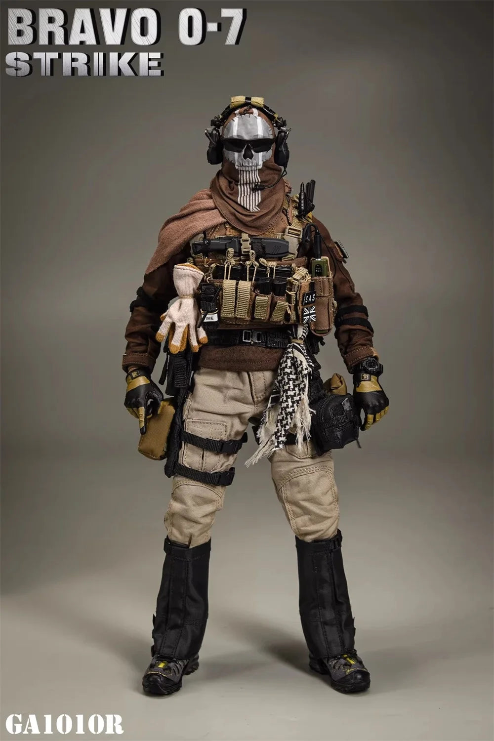 Hot Sales Scale 1/6th GA1010R Soldier Doll Ghost Full Set Moveable Figure Doll Soap Duty About 12" Gift For Fans Collect