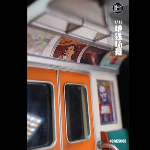 MMMtoys M2316B 1/12 lights can be turned on The Subway Scene Resin Model Fit 6in Action Figure
