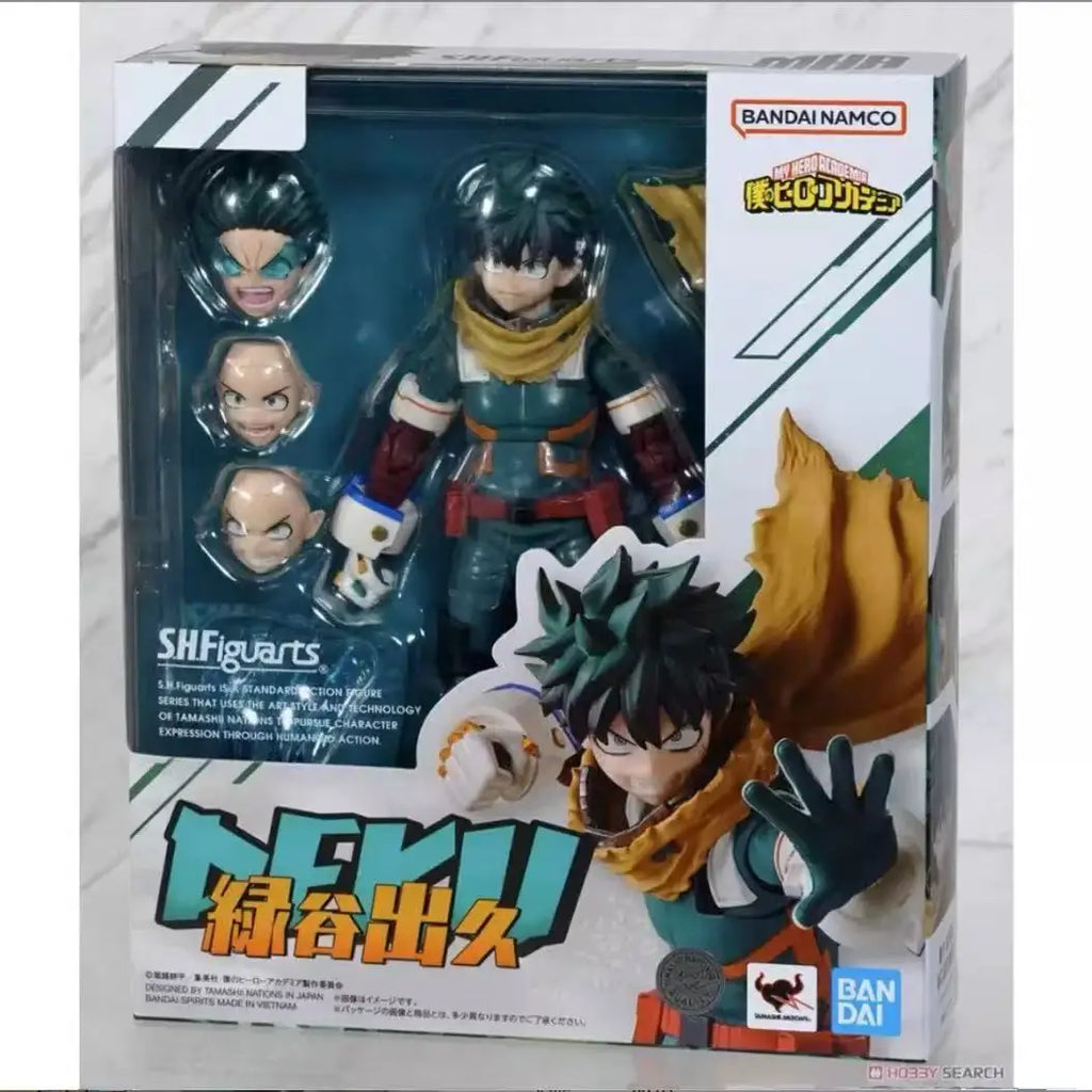 Fast Shipping Bandai Anime SHF My Hero Academia Midoriya Izuku Bakugou Katsuki Todoroki Shoto Original Model Toys Action Figure