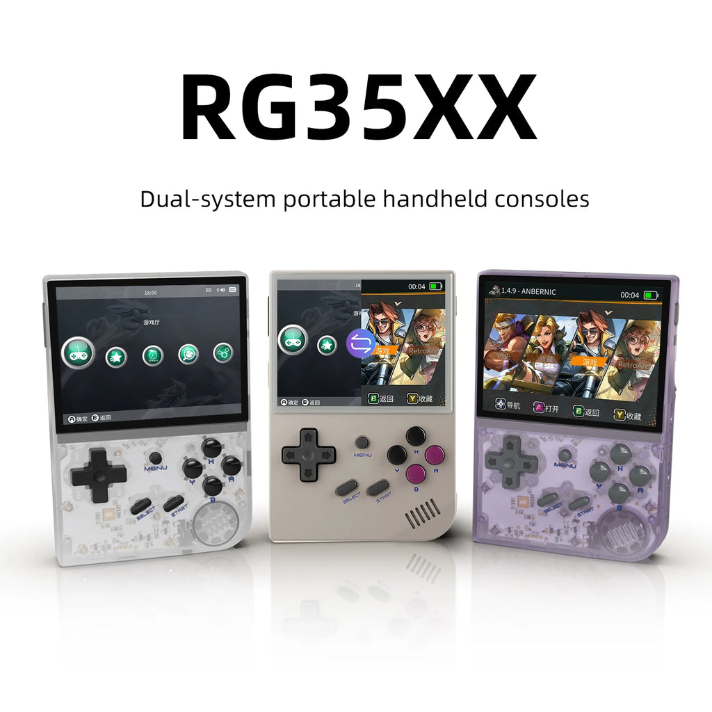 ANBERNIC RG35XX Handheld-Spiel-Player Linux Dual OS Offizielles GarlicOS 2600 mAh 3,5 Zoll IPS HD TV-Ausgang Tragbare Retro-Gaming-Konsole
