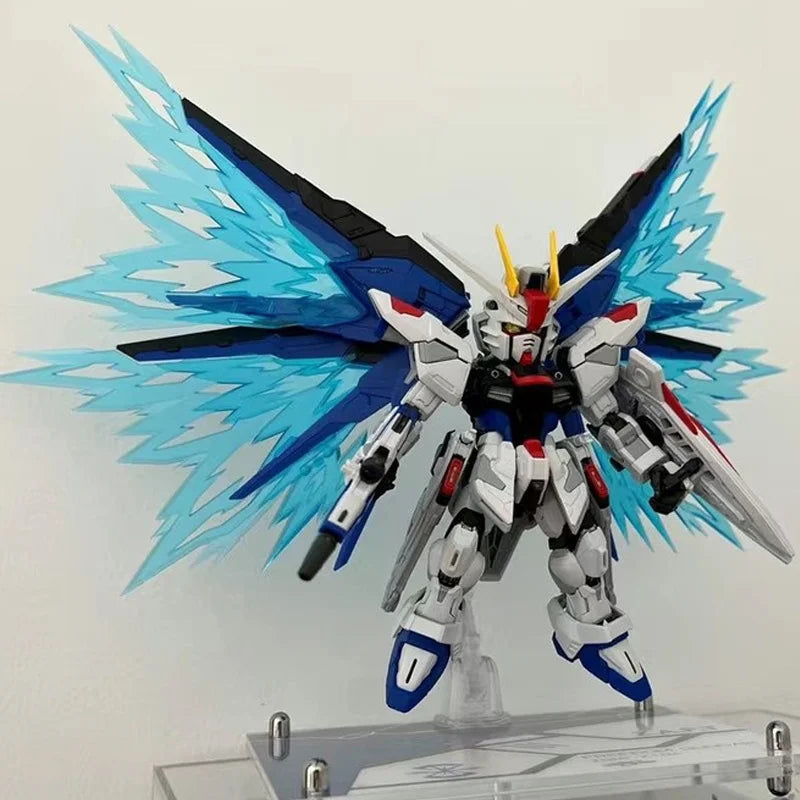 MGSD Freedom ZGMF-X10A Bauen Sie die Modell-Actionfiguren zusammen, Kinderspielzeug, Schreibtischdekoration, Geschenk, Sammlerstück mit Halterungsaufkleber