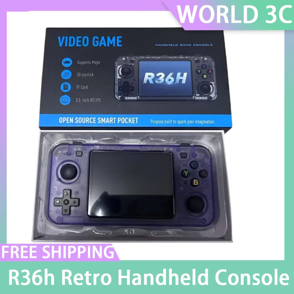 64G Retro Handheld-Konsole Open-Source-Spielkonsolen 3,5 Zoll Linux-System 