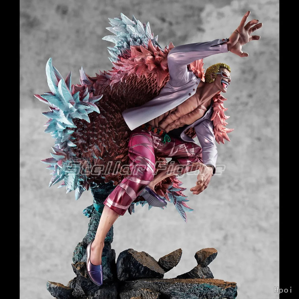 【SF】In Stock MegaHouse Portrait of Pirates SA MAXIMUM ONE PIECE Donquixote Doflamingo Figures Model Collection Gift