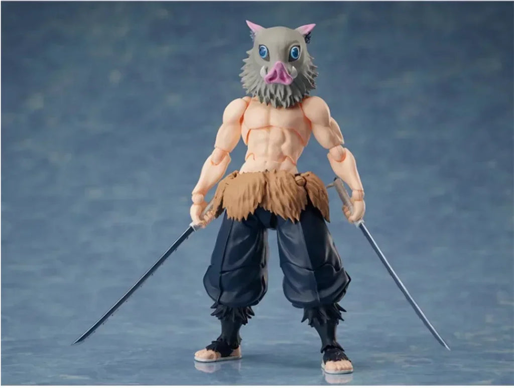 100% Original Aniplex BUZZmod Inosuke Hashibira Kimetsu No Yaiba Demon Slayer Action Figures Model Toy Brinquedos Figura