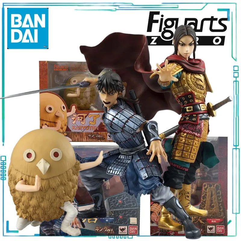 BANDAI SPIRITS Genuine FiguartsZERO Series Kingdom Anime Model Toys Ying Zheng, Li Xin, He Dao Dian Finished Product Model