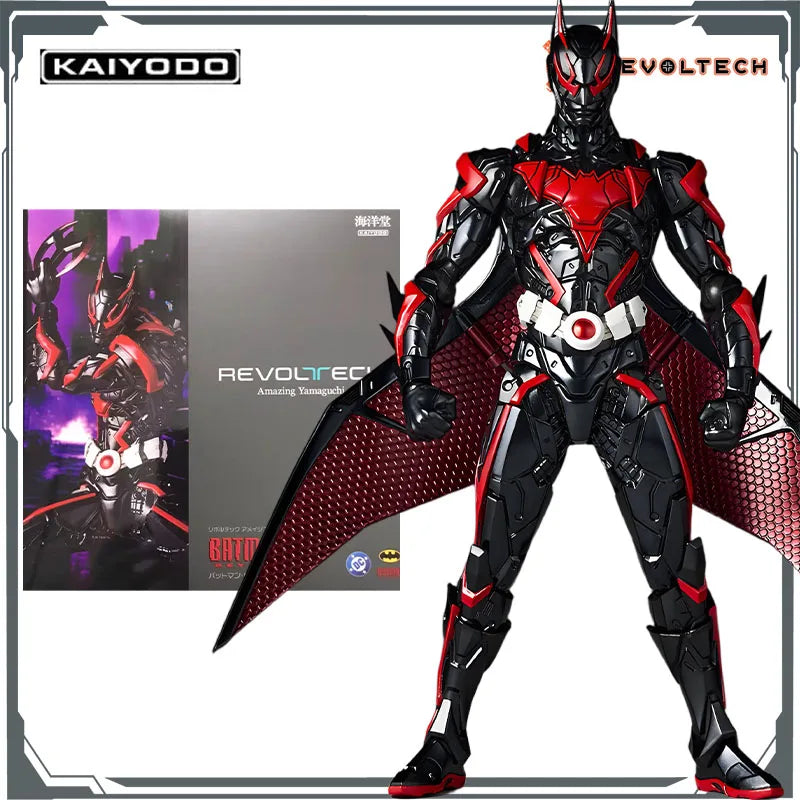 Kaiyodo Original Revoltech Batman Beyond&Arkham Knight Anime Figures Toys for Boys Christmas Gift Collectible Model Ornaments