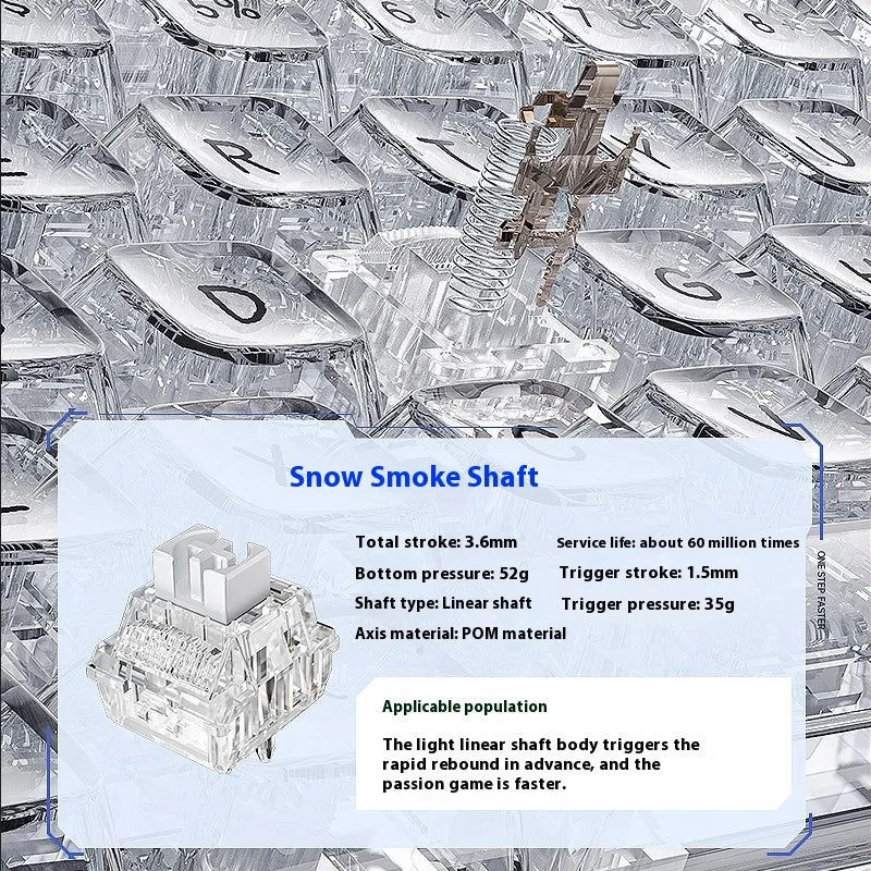 AULA F-NB98 Mechanische Tastatur 3-Modus Multifunktionsknopf Benutzerdefinierter Bildschirm Gaming-Tastatur RGB-Hintergrundbeleuchtung Hot Swap PC Gamer Geschenke