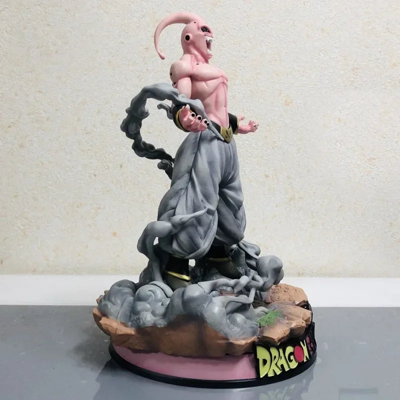 New 46cm Dragon Ball Anime Figure Majin Buu Peripheral Oversized Statue Action Figure Periphery Kawaii Desktop Display Gift Toys
