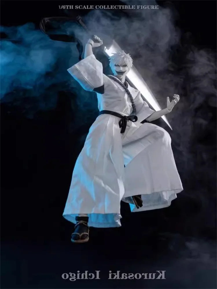 GAMETOYS GT-004 1/6 Male Soldier White Lord Void White Ichigo Double Head Carving Full Set 12'' Action Figures Model In Stock