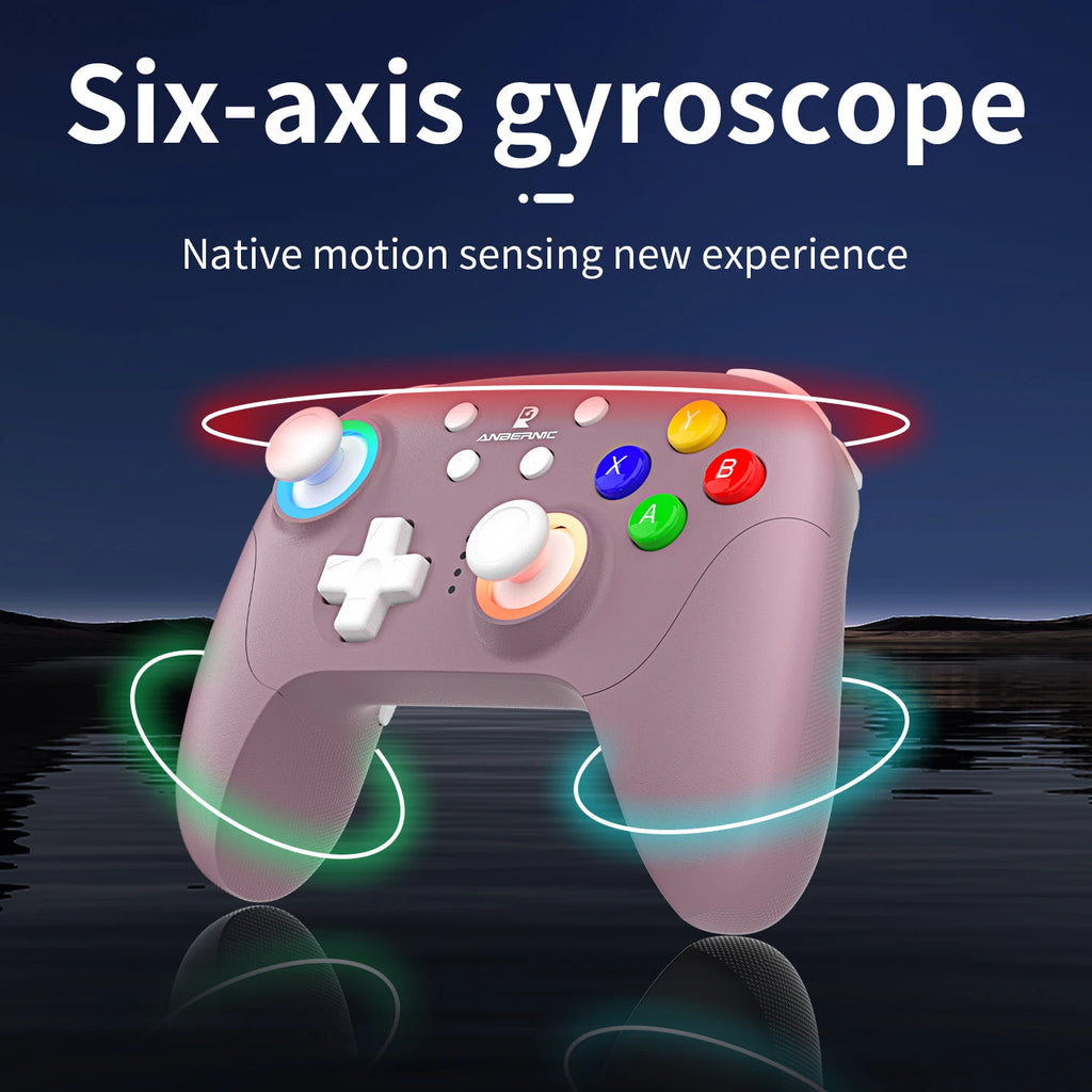 ANBERNIC RG P01 RGP01 Gamepad Wired Wireless Bluetooth for PC Android IOS Steam RGB XBOX Game Controller Hall Effect Joystick