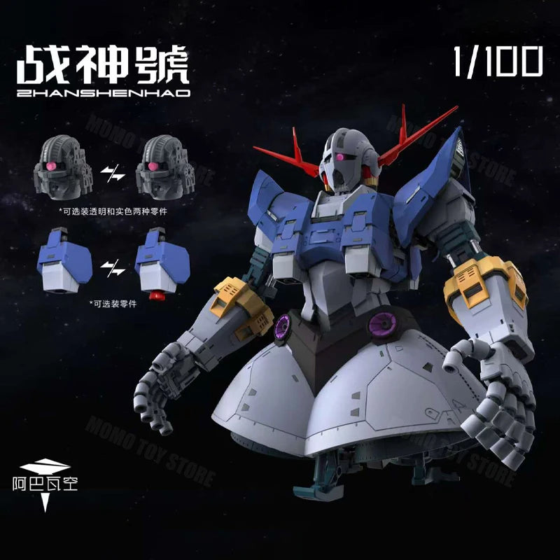 ABAWAKONG MODEL  MG 1/100 MSN-02 Zeong RG Enlarged Version Assembly Model Kits Plastic skeleton Robot Plastic Model Gifts Toys