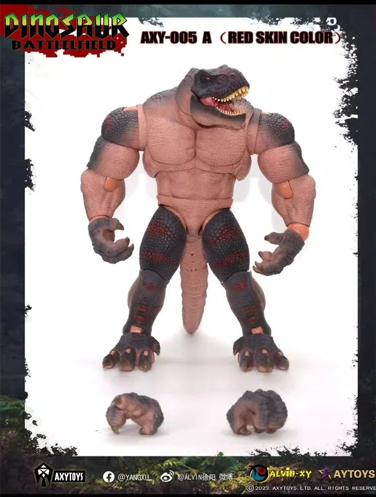 In Stock Original Axytoys Dinosaur Action Figure Battlefield Tyrannosaurus Rex 27cm Decoration Collection Model Toys Gifts