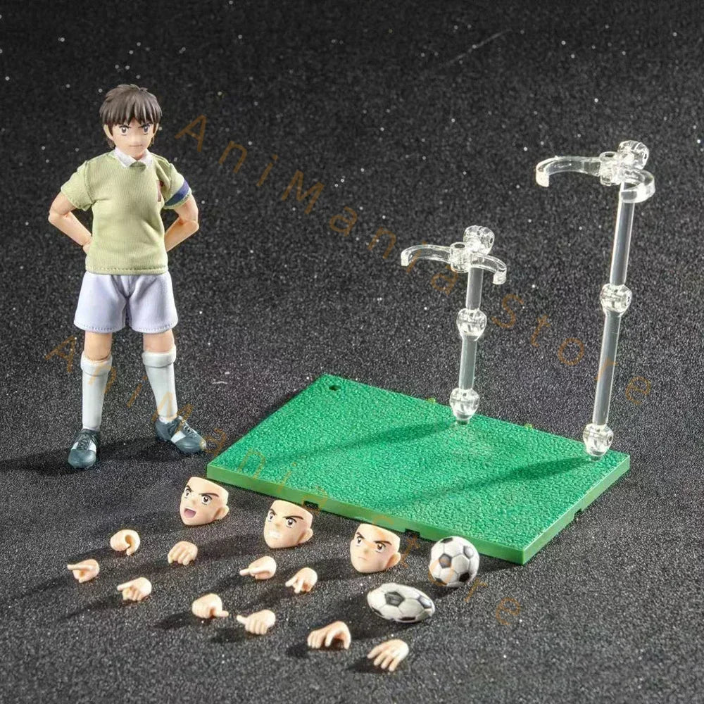 Captain Tsubasa Anime Action Figure Series GT Dasin Models including Genzo Wakabayashi Kojiro Hyuga Misugi Hikaru Matsuyama Ishi