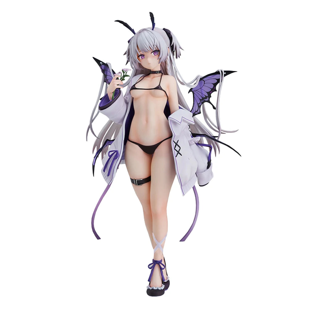Anime Bechuania Figur Schmetterling Mädchen Desktop Ornament PVC Erwachsene Schönheit Action Figur Bechuania Figur Schmetterling Geschenk Spielzeug 23cm