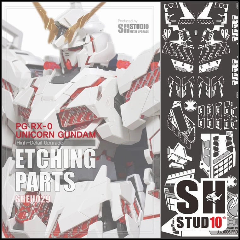 SH STUDIO for Gundam  PG 1/60 UNICORN Special Etching Sheet Assembled Model Accessories