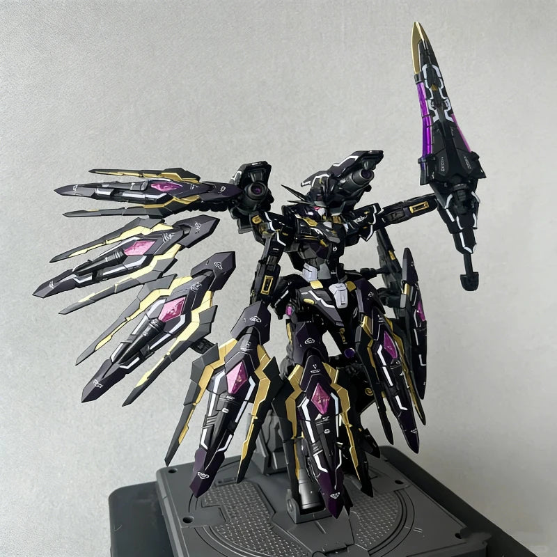 IronToys Star Fall 1/100 Mecha Model Kit Alloy Frame Assembled Toy Action Figures With Display Base Stand Desktop Decor Boy Gift