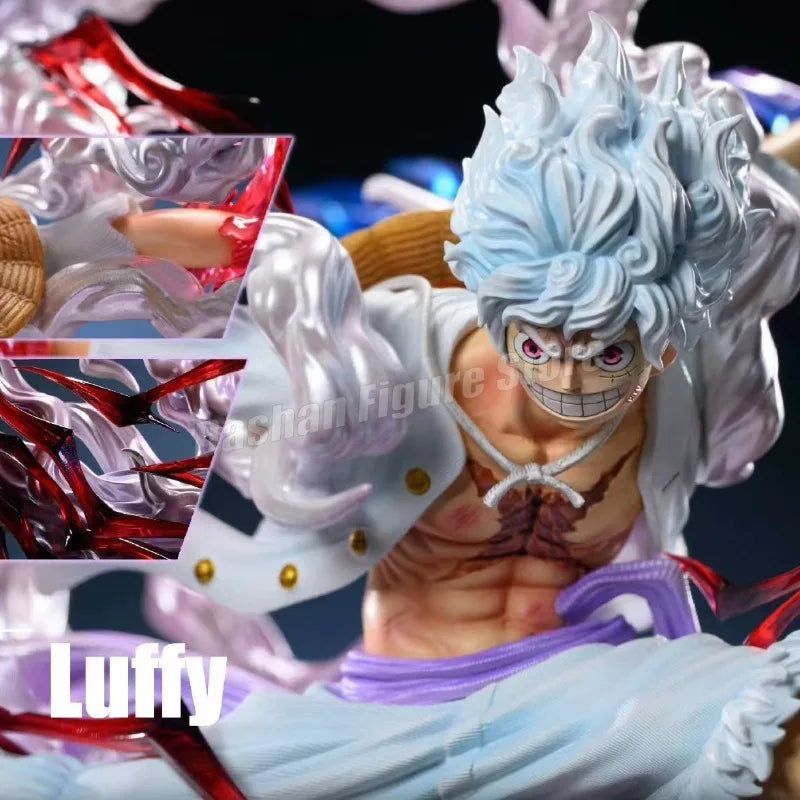 GK One Piece Nika Action Figure Sun God Gear 5 Monkey D Luffy Figurine PVC Collection 20cm Thunderbolt Luffy Figures Model Toys