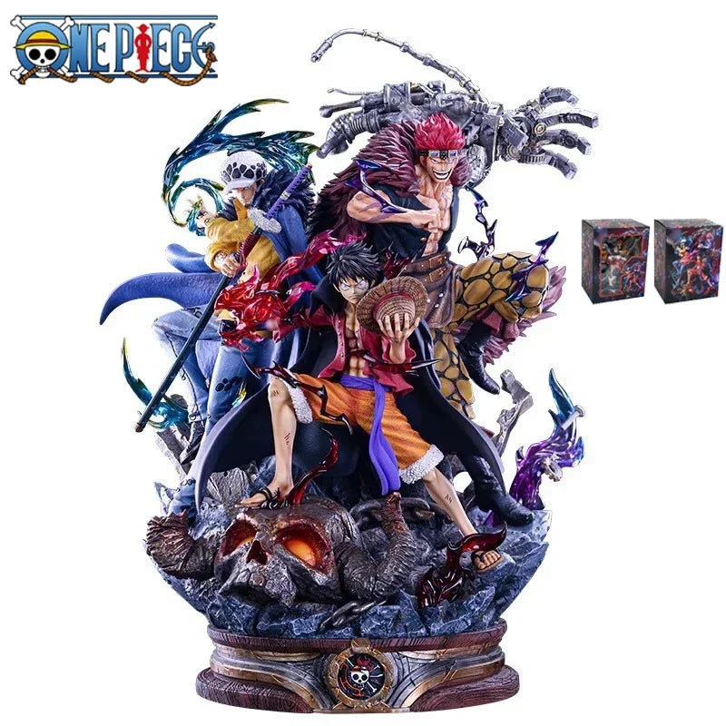 23cm Anime One Piece Figures Luffy Trafalgar 3 Captain One Piece Action Figures Figurine Collection Ornament PVC Model Toys Gift