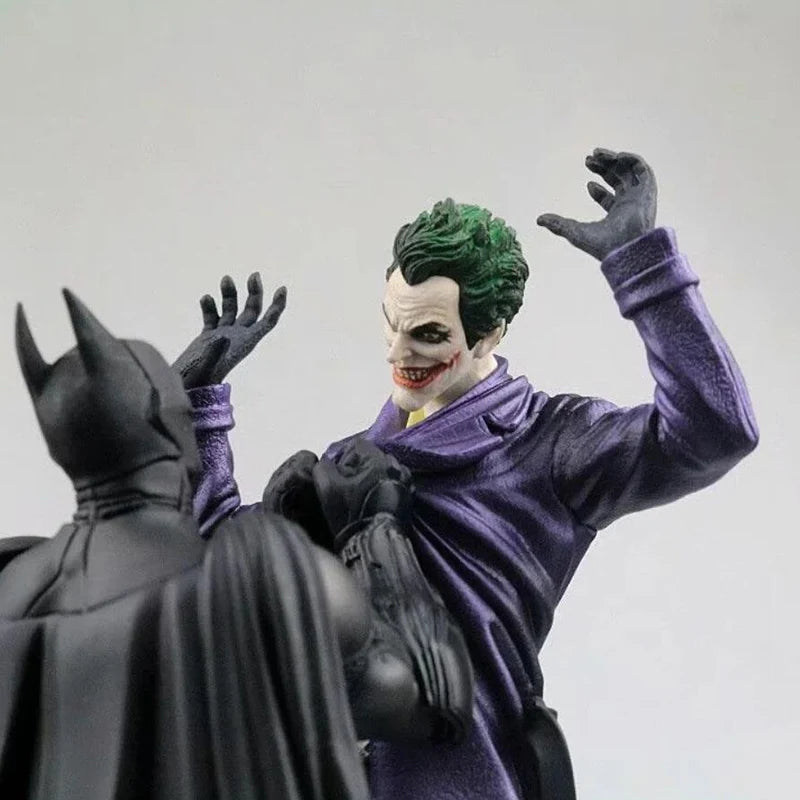 Batman VS Joker Action Figure Arkham Comic Anime Bruce Wayne Joker Figure With Base Big Statue Collection Model Halloween Gifts