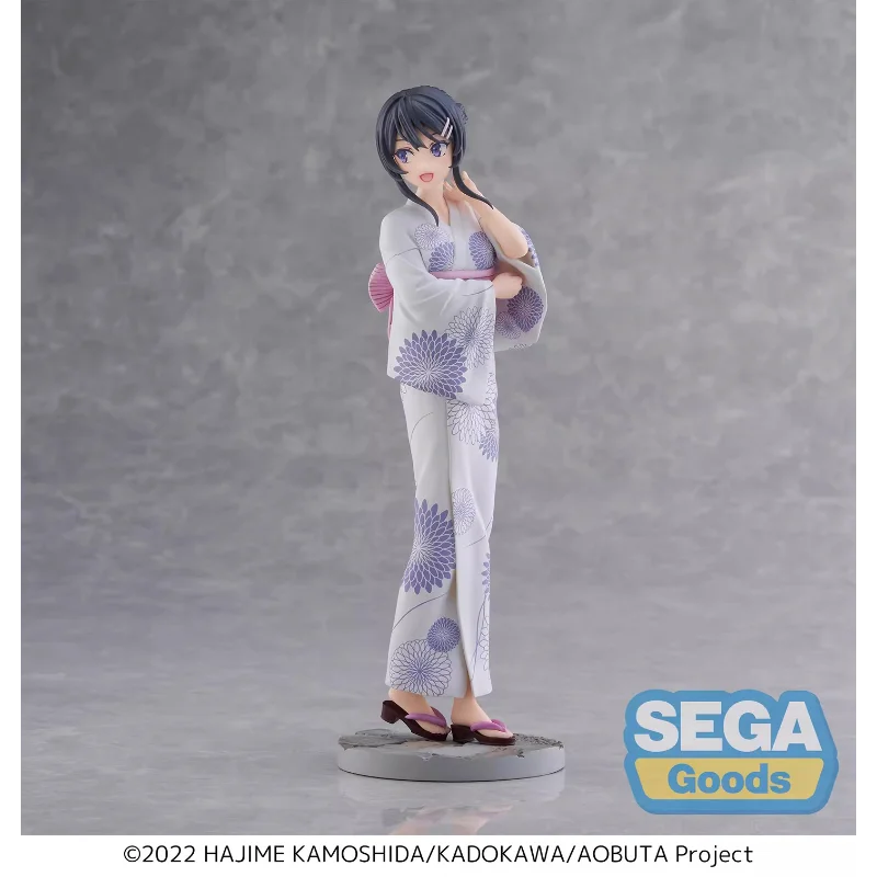 In Stock Original SEGA Luminasta Rascal Does Not Dream of Bunny Girl Senpai Sakurajima Mai Yukata Anime Figure Toy Gift for Kid