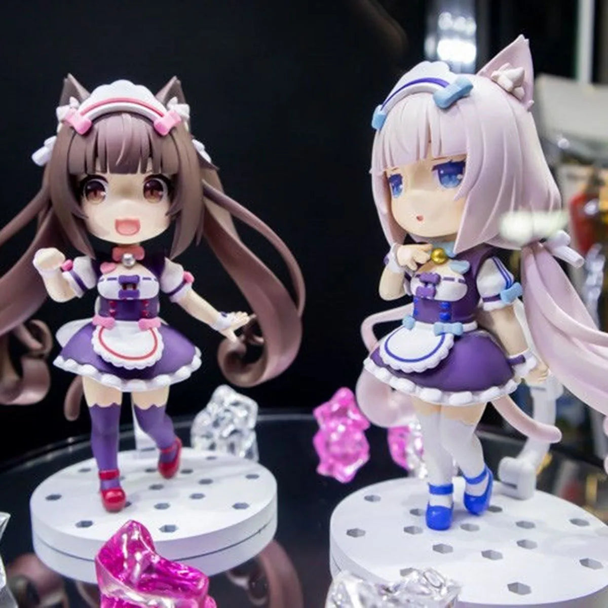 100% Original in Stock PLUM Mini Figure 100 Nekopara Chocola Vanilla Anime Figure Action Figure Collection Series Model Toys