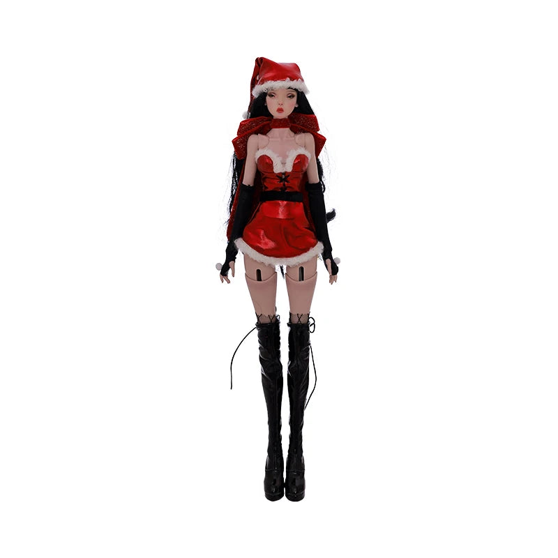 Phyllis Doll BJD 1/4 Special Resin Doll Red Festive Christmas Girl Model Doll Movable Joints Fullset Professional Dolls