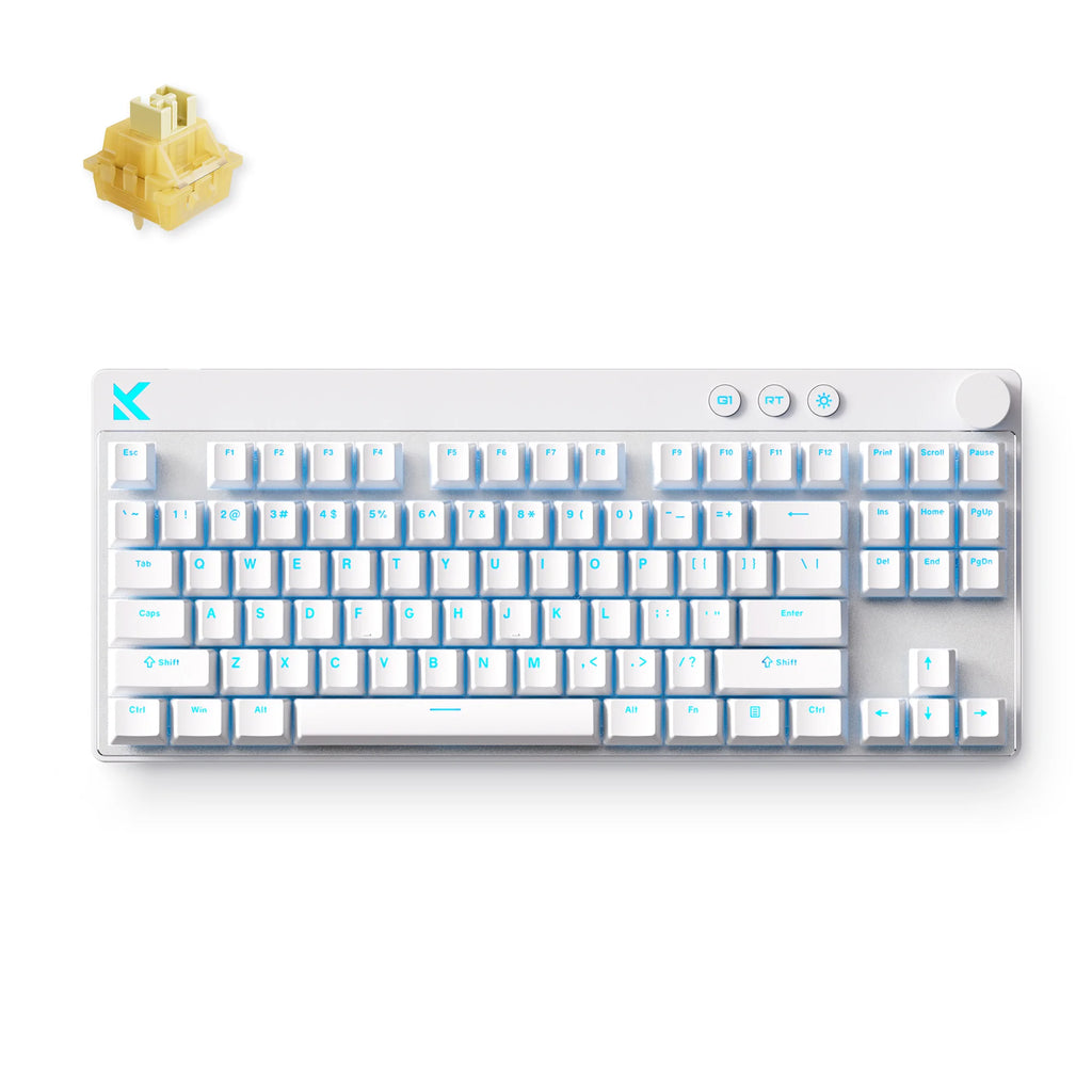 MCHOSE Mix 87 Magnetic Switch Gaming Keyboard Hall Effect 0.08ms Ultra-Low Latency 0.001mm Precision Office Wired Keyboard