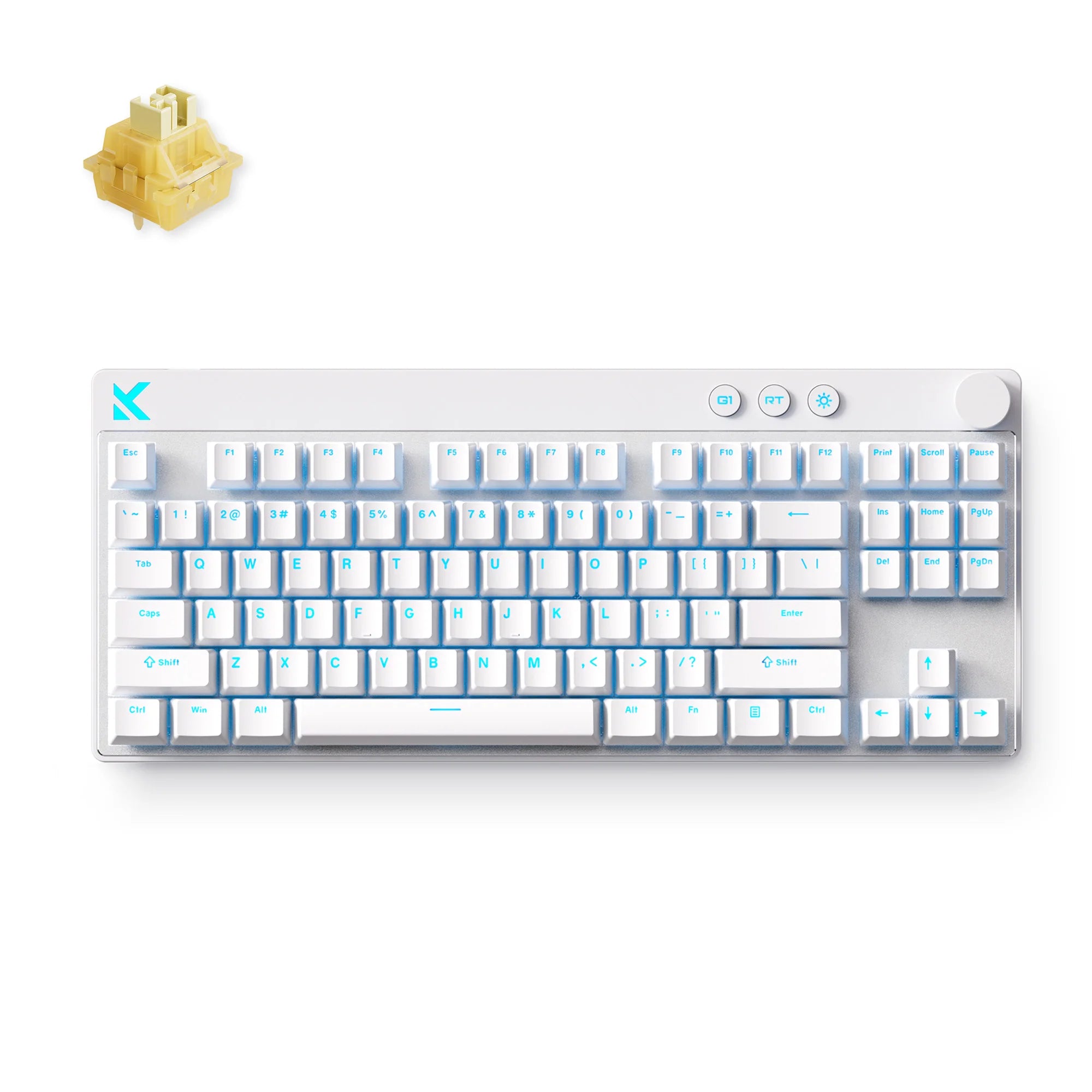 MCHOSE Mix 87 Magnetic Switch Gaming Keyboard Hall Effect 0.08ms Ultra-Low Latency 0.001mm Precision Office Wired Keyboard