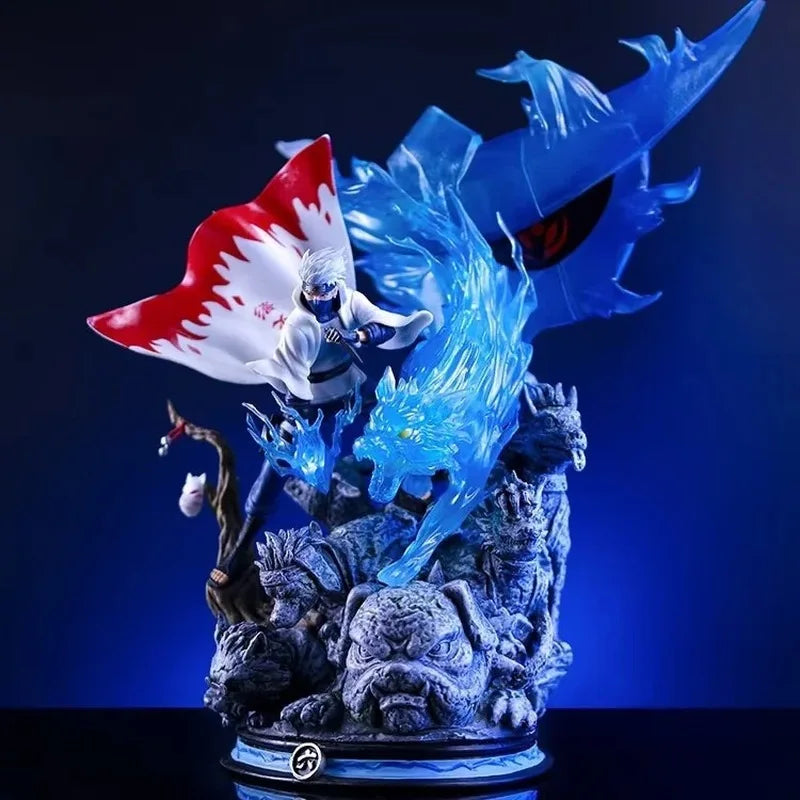 27cm Gk Naruto Hatake Kakashi Anime Figure Cs Sixth Generation Ninja Statue Decoration Collectable Action Doll Model Boy ToyGift