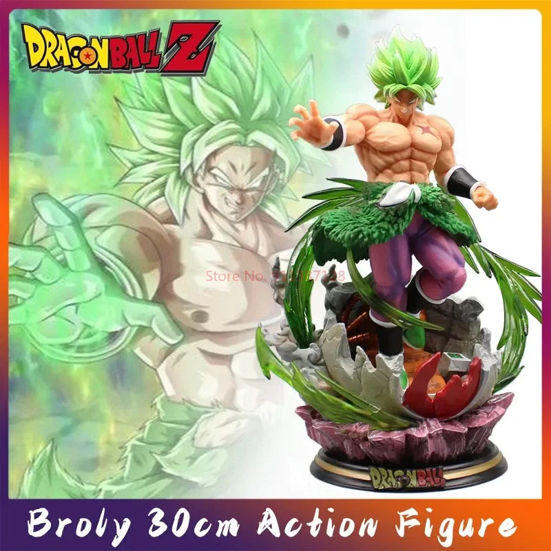 30cm Dragon Ball Broli Anime Figure Super Saiyan Figure Broly Action Figure Statue Pvc Model Decoration Doll Ornament Toys Gifts