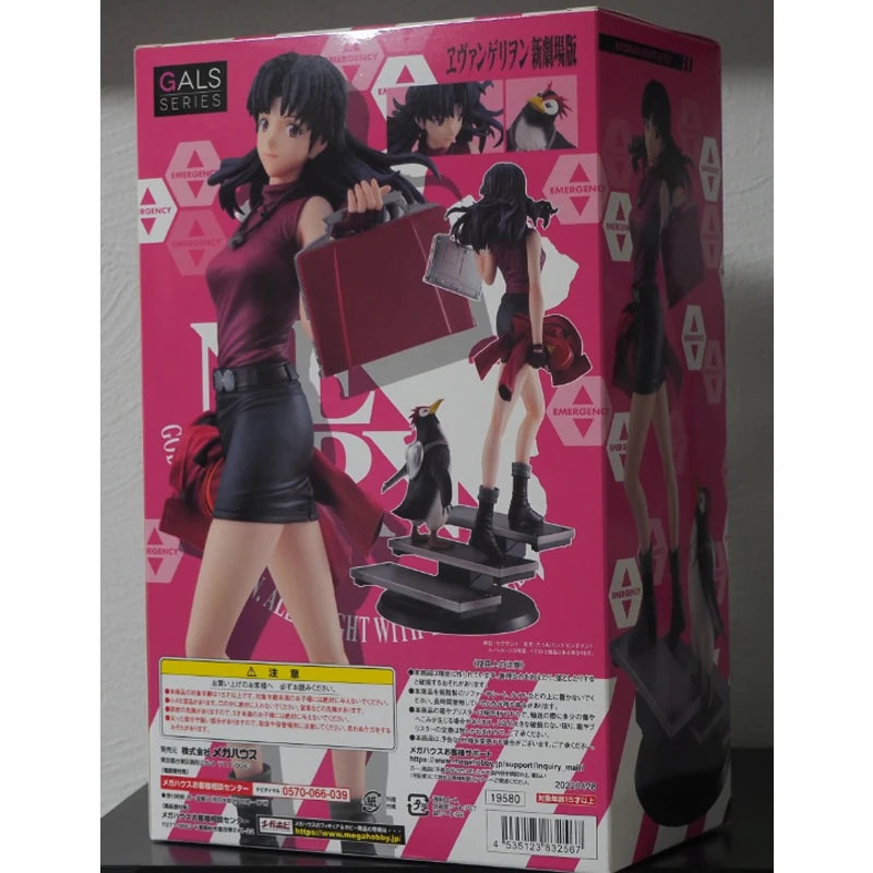 MegaHouse Original GALS Neon Evangelion Movie Anime Katsuragi Misato PENPEN Ver.2 Action Figure Toys Gift Collectible Model