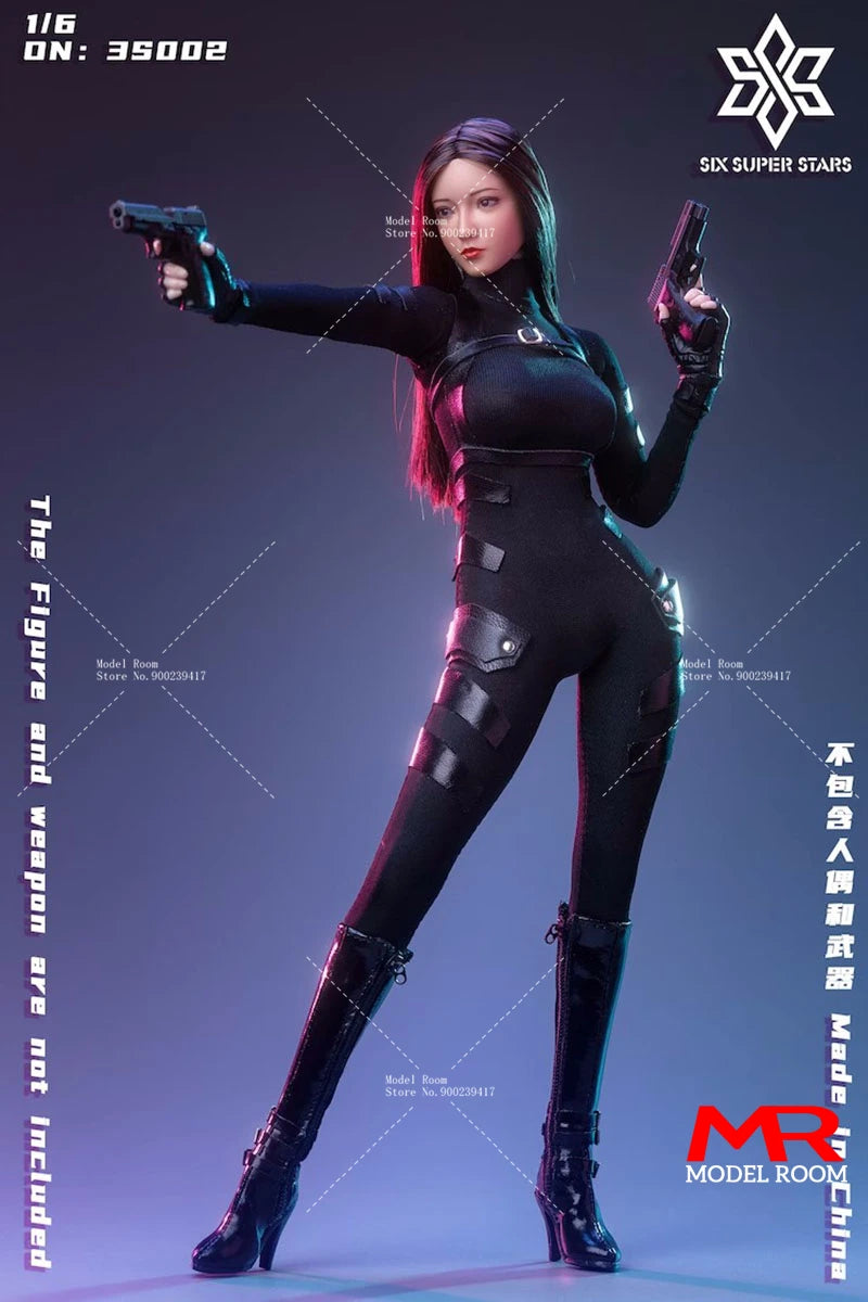3STOYS 3S001 3S002 1/6 Scale Female Agent Combat Suit Night Walk Suit Clothes Model Fit 12'' TBL 10D Soldier Action Figure Body
