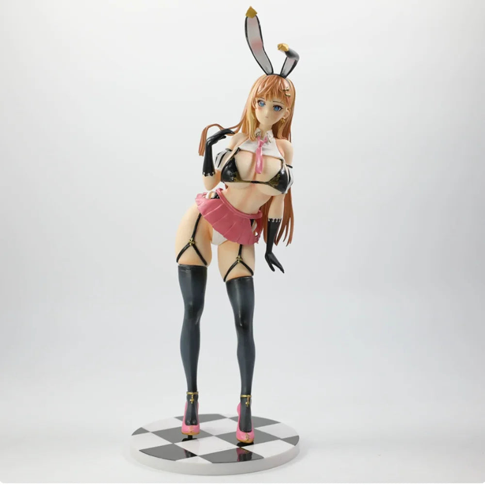 29cm Gal Bunny Hottie Mo Taro GK Statue Beautiful Girl Anime Handmade Action Figures Desktop Case Decoration Ornament Gift