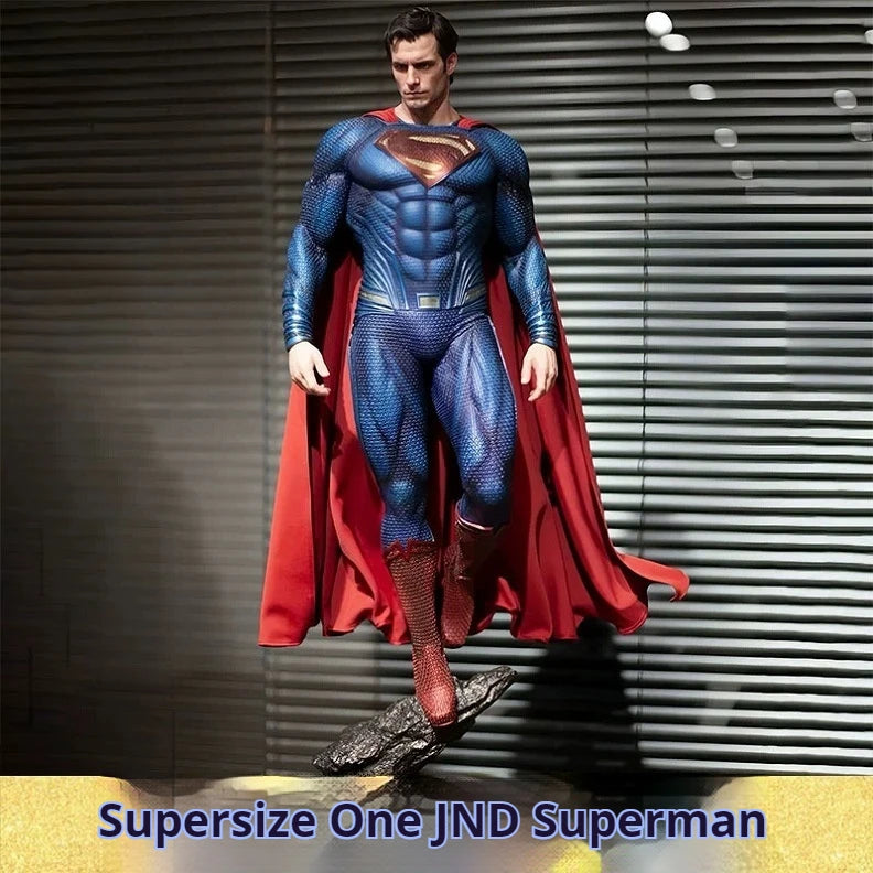 Superhochwertige DC-Serie Justice League Steel Man Superman Gk Statue Handgefertigtes modisches Modell Ornament Geburtstagsgeschenk