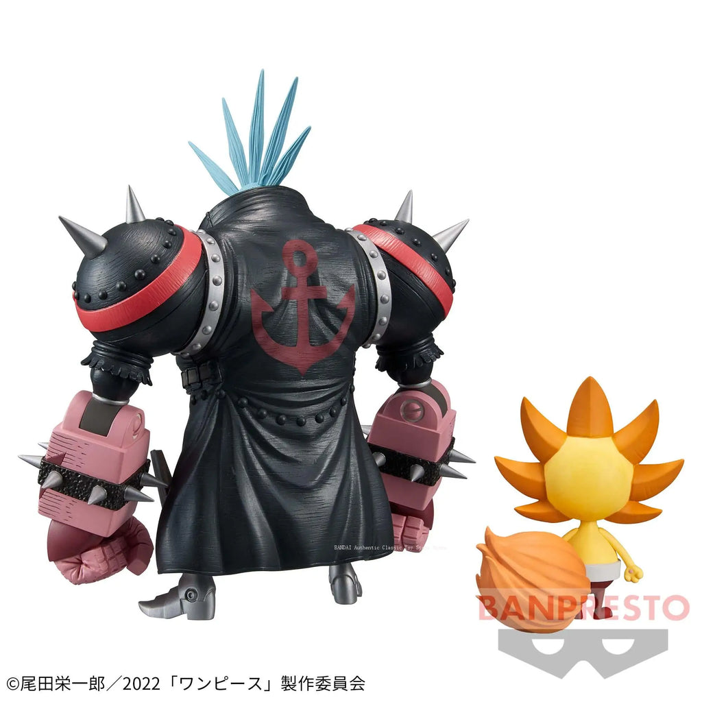Original Bandai Banpresto One Piece The Grandline Men Franky Thousand Sunny Anime Actionfiguren Modell Geschenk für Anime-Fans Spielzeug