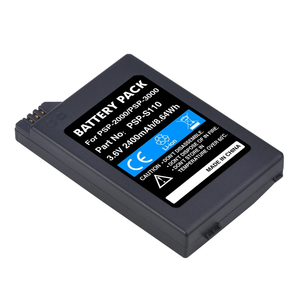 PSP-S110 Battery for Sony PSP Psp3000 Psp2000 2000 3000 3001 3004 Game Console Rechargeable Replacement Batteries & Charger