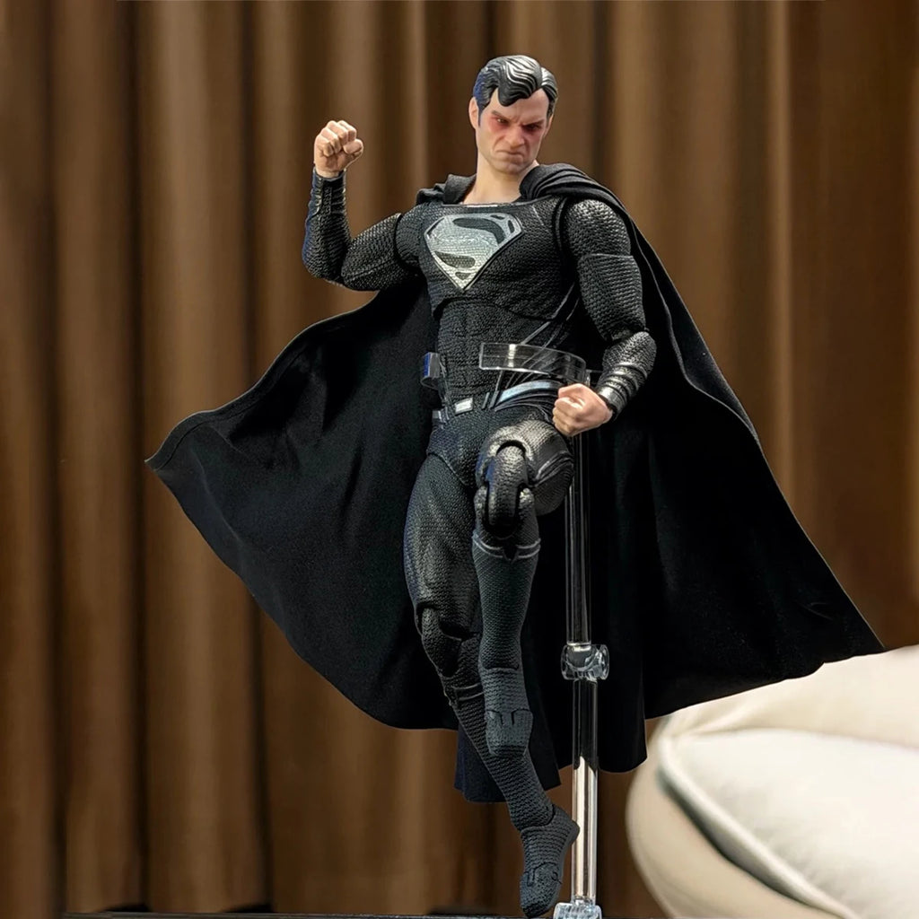 FondJoy Superman Action Figure 1/9 DC Justice League Black Superman 2.0 Anime Figurine Collection Model Joints Movable Toys Gift