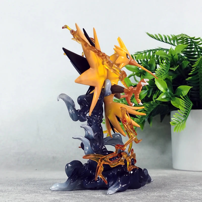 Pokemon Zapdos Anime Figur Action Position Zapdos Figuren Modell Statue Puppe Sammlung Schreibtisch Dekoration Spielzeug Kinder Geburtstagsgeschenke