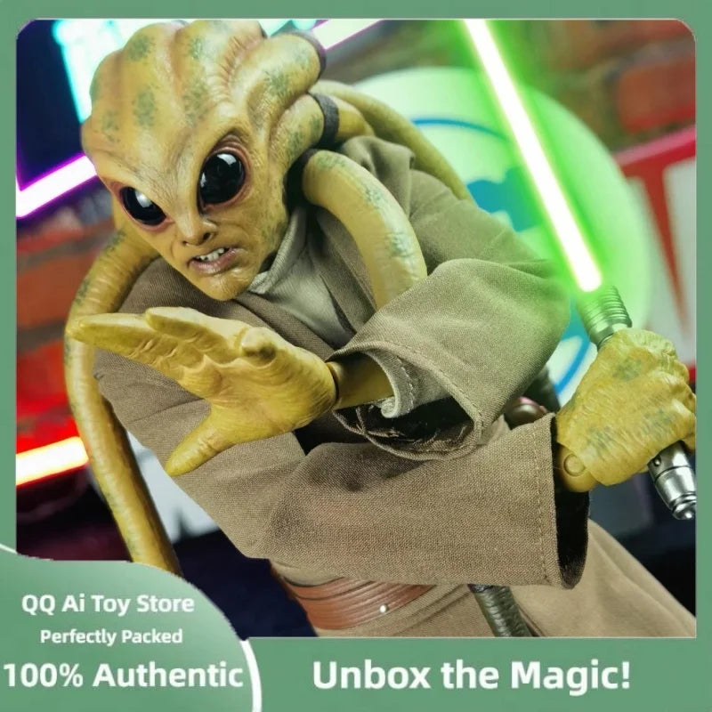 Genuine In Stock Ht Mms751 Star Wars Episode Iii Revenge Of The Sith Kit Fisto 1/6 Anime Action Collectile Model Figurine Toy