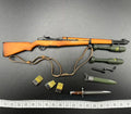 1/6 SoldierStory SS126 WWII US 101 Battalion Private First Class Ryan Mini Weapons Model M1 Garand Bazooka PVC Material For Fans